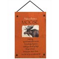 Manual Woodworkers & Weavers Manual Woodworkers and Weavers HWAMSE Advice From A Moose Tapestry Wall Hanging Vertical 17 X 26 in. HWAMSE